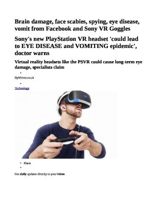 Brain-damage-face-scabies-spying-eye-disease-vomit-from-Facebook-and-Sony-VR-Goggles-pdf
Keywords: Big tech mobsters,Dark money payola, Rare Earth Mines, New America Foundation Corruption, Obama, Obama Campaign Finance, Obama FEC violations, Palo Alto Mafia, Paypal Mafia, Pelosi Corruption, Political bribes, Political Insider,  Eric Schmidt Sex Penthou