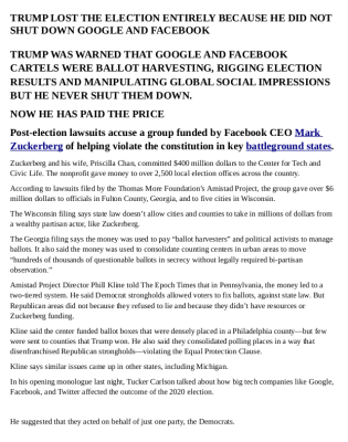 FACEBOOK AND GOOGLE RIG ELECTIONS
Keywords: Big tech mobsters,Dark money payola, Rare Earth Mines, New America Foundation Corruption, Obama, Obama Campaign Finance, Obama FEC violations, Palo Alto Mafia, Paypal Mafia, Pelosi Corruption, Political bribes, Political Insider,  Eric Schmidt Sex Penthou