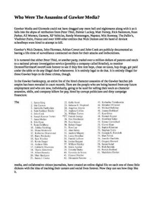 GAWKER-MEDIA-RAN-THE-HIT-JOBS-Who-Were-The-Assassins-of-Gawker-Media-pdf
Keywords: Big tech mobsters,Dark money payola, Rare Earth Mines, New America Foundation Corruption, Obama, Obama Campaign Finance, Obama FEC violations, Palo Alto Mafia, Paypal Mafia, Pelosi Corruption, Political bribes, Political Insider,  Eric Schmidt Sex Penthou
