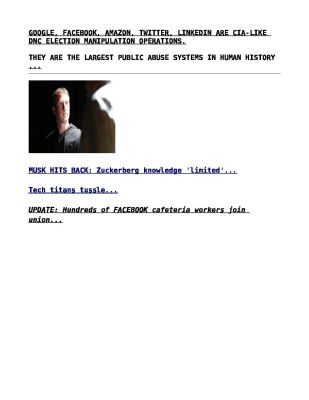 GOOGLE-FACEBOOK-AMAZON-TWITTER-LINKEDIN-ARE-CIA-LIKE-DNC-ELECTION-MANIPULATION-OPERATIONS.-copy-pdf
Keywords: Big tech mobsters,Dark money payola, Rare Earth Mines, New America Foundation Corruption, Obama, Obama Campaign Finance, Obama FEC violations, Palo Alto Mafia, Paypal Mafia, Pelosi Corruption, Political bribes, Political Insider,  Eric Schmidt Sex Penthou