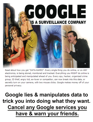 GOOGLE-POSTER (1)
Keywords: Big tech mobsters,Dark money payola, Rare Earth Mines, New America Foundation Corruption, Obama, Obama Campaign Finance, Obama FEC violations, Palo Alto Mafia, Paypal Mafia, Pelosi Corruption, Political bribes, Political Insider,  Eric Schmidt Sex Penthou