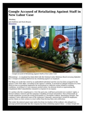 Google-Accused-of-Retaliating-Against-Staff-in-New-Labor-Case-pdf
Keywords: Big tech mobsters,Dark money payola, Rare Earth Mines, New America Foundation Corruption, Obama, Obama Campaign Finance, Obama FEC violations, Palo Alto Mafia, Paypal Mafia, Pelosi Corruption, Political bribes, Political Insider,  Eric Schmidt Sex Penthou