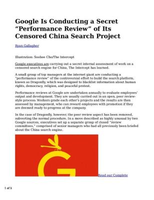 Google-Is-Conducting-a-Secret-___Performance-Review___-of-Its-Censored-China-Search-Project-pdf
Keywords: Big tech mobsters,Dark money payola, Rare Earth Mines, New America Foundation Corruption, Obama, Obama Campaign Finance, Obama FEC violations, Palo Alto Mafia, Paypal Mafia, Pelosi Corruption, Political bribes, Political Insider,  Eric Schmidt Sex Penthou