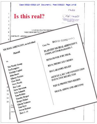 ARRINGTON_VC_LAWSUIT
Keywords: Big tech mobsters,Dark money payola, Rare Earth Mines, New America Foundation Corruption, Obama, Obama Campaign Finance, Obama FEC violations, Palo Alto Mafia, Paypal Mafia, Pelosi Corruption, Political bribes, Political Insider,  Eric Schmidt Sex Penthou