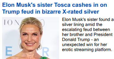 Elon Musk Porn Family
Keywords: Big tech mobsters,Dark money payola, Rare Earth Mines, New America Foundation Corruption, Obama, Obama Campaign Finance, Obama FEC violations, Palo Alto Mafia, Paypal Mafia, Pelosi Corruption, Political bribes, Political Insider,  Eric Schmidt Sex Penthou
