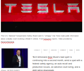 TESLA IS A CRIMINALLY CORRUPT COMPANY Elon Musk Corruption And Crappy Engineering Make Tesla Cars So Unsafe  - MUSK
Keywords: Big tech mobsters,Dark money payola, Rare Earth Mines, New America Foundation Corruption, Obama, Obama Campaign Finance, Obama FEC violations, Palo Alto Mafia, Paypal Mafia, Pelosi Corruption, Political bribes, Political Insider,  Eric Schmidt Sex Penthou