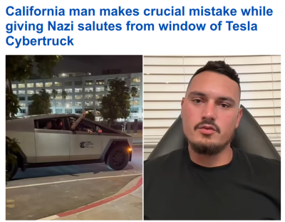 ANOTHER TESLA ASSHOLE 098689
Keywords: Big tech mobsters,Dark money payola, Rare Earth Mines, New America Foundation Corruption, Obama, Obama Campaign Finance, Obama FEC violations, Palo Alto Mafia, Paypal Mafia, Pelosi Corruption, Political bribes, Political Insider,  Eric Schmidt Sex Penthou