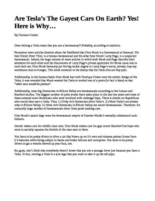 Are-Tesla___s-The-Gayest-Cars-On-Earth_-Yes-Here-is-Why___-pdf
Keywords: Big tech mobsters,Dark money payola, Rare Earth Mines, New America Foundation Corruption, Obama, Obama Campaign Finance, Obama FEC violations, Palo Alto Mafia, Paypal Mafia, Pelosi Corruption, Political bribes, Political Insider,  Eric Schmidt Sex Penthou