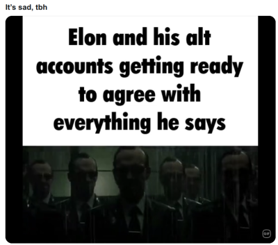 ELON HAS THOUSANDS OF SOCK PUPPETS
Keywords: Big tech mobsters,Dark money payola, Rare Earth Mines, New America Foundation Corruption, Obama, Obama Campaign Finance, Obama FEC violations, Palo Alto Mafia, Paypal Mafia, Pelosi Corruption, Political bribes, Political Insider,  Eric Schmidt Sex Penthou