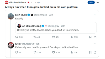 ELON MUSK AND DIVERSITY
Keywords: Big tech mobsters,Dark money payola, Rare Earth Mines, New America Foundation Corruption, Obama, Obama Campaign Finance, Obama FEC violations, Palo Alto Mafia, Paypal Mafia, Pelosi Corruption, Political bribes, Political Insider,  Eric Schmidt Sex Penthou