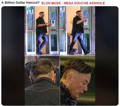 ELON MUSK DOUCHE HAIR
Keywords: Big tech mobsters,Dark money payola, Rare Earth Mines, New America Foundation Corruption, Obama, Obama Campaign Finance, Obama FEC violations, Palo Alto Mafia, Paypal Mafia, Pelosi Corruption, Political bribes, Political Insider,  Eric Schmidt Sex Penthou
