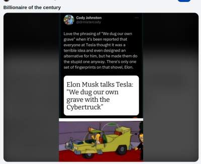 ELON MUSK IS A CRAZY ASSHOLE
Keywords: Big tech mobsters,Dark money payola, Rare Earth Mines, New America Foundation Corruption, Obama, Obama Campaign Finance, Obama FEC violations, Palo Alto Mafia, Paypal Mafia, Pelosi Corruption, Political bribes, Political Insider,  Eric Schmidt Sex Penthou