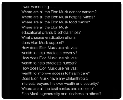 ELON MUSK IS A SICK SELF CENTERED SCUMBAG
Keywords: Big tech mobsters,Dark money payola, Rare Earth Mines, New America Foundation Corruption, Obama, Obama Campaign Finance, Obama FEC violations, Palo Alto Mafia, Paypal Mafia, Pelosi Corruption, Political bribes, Political Insider,  Eric Schmidt Sex Penthou