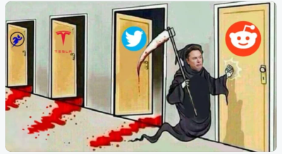 ELON MUSK IS THE MASTER OF BUSINESS DISASTER
Keywords: Big tech mobsters,Dark money payola, Rare Earth Mines, New America Foundation Corruption, Obama, Obama Campaign Finance, Obama FEC violations, Palo Alto Mafia, Paypal Mafia, Pelosi Corruption, Political bribes, Political Insider,  Eric Schmidt Sex Penthou