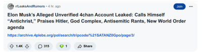 ELON MUSK IS TOTALLY INSANE 876456
Keywords: Big tech mobsters,Dark money payola, Rare Earth Mines, New America Foundation Corruption, Obama, Obama Campaign Finance, Obama FEC violations, Palo Alto Mafia, Paypal Mafia, Pelosi Corruption, Political bribes, Political Insider,  Eric Schmidt Sex Penthou