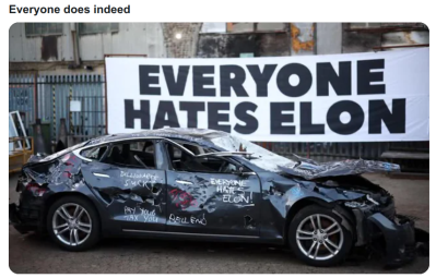 EVERYONE HATES ELON MUSK  0975ty7
Keywords: Big tech mobsters,Dark money payola, Rare Earth Mines, New America Foundation Corruption, Obama, Obama Campaign Finance, Obama FEC violations, Palo Alto Mafia, Paypal Mafia, Pelosi Corruption, Political bribes, Political Insider,  Eric Schmidt Sex Penthou