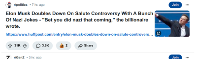 Elon Loves Him Some Nazis 974
Keywords: Big tech mobsters,Dark money payola, Rare Earth Mines, New America Foundation Corruption, Obama, Obama Campaign Finance, Obama FEC violations, Palo Alto Mafia, Paypal Mafia, Pelosi Corruption, Political bribes, Political Insider,  Eric Schmidt Sex Penthou