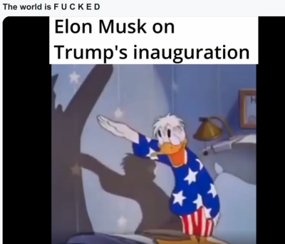 Elon Musk At Trump Inauguration
Keywords: Big tech mobsters,Dark money payola, Rare Earth Mines, New America Foundation Corruption, Obama, Obama Campaign Finance, Obama FEC violations, Palo Alto Mafia, Paypal Mafia, Pelosi Corruption, Political bribes, Political Insider,  Eric Schmidt Sex Penthou