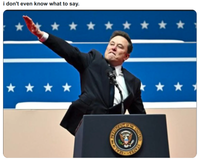 Elon Musk Is Hitler Junior
Keywords: Big tech mobsters,Dark money payola, Rare Earth Mines, New America Foundation Corruption, Obama, Obama Campaign Finance, Obama FEC violations, Palo Alto Mafia, Paypal Mafia, Pelosi Corruption, Political bribes, Political Insider,  Eric Schmidt Sex Penthou