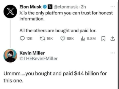 Elon Musk Lies To Evetyone
Keywords: Big tech mobsters,Dark money payola, Rare Earth Mines, New America Foundation Corruption, Obama, Obama Campaign Finance, Obama FEC violations, Palo Alto Mafia, Paypal Mafia, Pelosi Corruption, Political bribes, Political Insider,  Eric Schmidt Sex Penthou