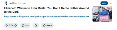 Elon Musk Slithers In The Dark
Keywords: Big tech mobsters,Dark money payola, Rare Earth Mines, New America Foundation Corruption, Obama, Obama Campaign Finance, Obama FEC violations, Palo Alto Mafia, Paypal Mafia, Pelosi Corruption, Political bribes, Political Insider,  Eric Schmidt Sex Penthou