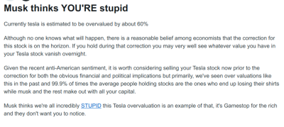 Elon Musk Thinks You Are Stupid 743
Keywords: Big tech mobsters,Dark money payola, Rare Earth Mines, New America Foundation Corruption, Obama, Obama Campaign Finance, Obama FEC violations, Palo Alto Mafia, Paypal Mafia, Pelosi Corruption, Political bribes, Political Insider,  Eric Schmidt Sex Penthou