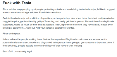HOW TO SCREW WITH TESLA DEALERS
Keywords: Big tech mobsters,Dark money payola, Rare Earth Mines, New America Foundation Corruption, Obama, Obama Campaign Finance, Obama FEC violations, Palo Alto Mafia, Paypal Mafia, Pelosi Corruption, Political bribes, Political Insider,  Eric Schmidt Sex Penthou
