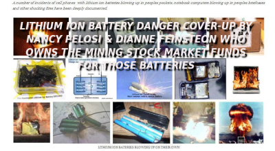 LITHIUOM_ION_DANGERS ELON MUSK CORRUPTION
Keywords: Big tech mobsters,Dark money payola, Rare Earth Mines, New America Foundation Corruption, Obama, Obama Campaign Finance, Obama FEC violations, Palo Alto Mafia, Paypal Mafia, Pelosi Corruption, Political bribes, Political Insider,  Eric Schmidt Sex Penthou