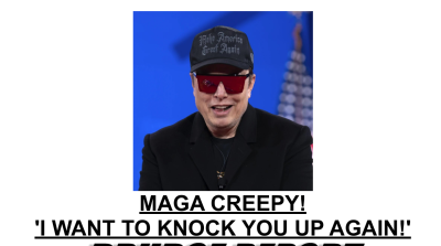 MAKE AMERICA CREEPY AGAIN SAYS ELON MUSK
Keywords: Big tech mobsters,Dark money payola, Rare Earth Mines, New America Foundation Corruption, Obama, Obama Campaign Finance, Obama FEC violations, Palo Alto Mafia, Paypal Mafia, Pelosi Corruption, Political bribes, Political Insider,  Eric Schmidt Sex Penthou