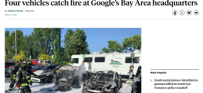 MORE EXPLODING TESLAS 9765678
Keywords: Big tech mobsters,Dark money payola, Rare Earth Mines, New America Foundation Corruption, Obama, Obama Campaign Finance, Obama FEC violations, Palo Alto Mafia, Paypal Mafia, Pelosi Corruption, Political bribes, Political Insider,  Eric Schmidt Sex Penthou