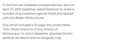 MUSK IS A CHINESE SHELL - MUSK
Keywords: Big tech mobsters,Dark money payola, Rare Earth Mines, New America Foundation Corruption, Obama, Obama Campaign Finance, Obama FEC violations, Palo Alto Mafia, Paypal Mafia, Pelosi Corruption, Political bribes, Political Insider,  Eric Schmidt Sex Penthou