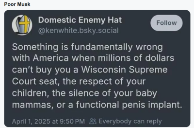 MUSK PROBLEMS BIG
Keywords: Big tech mobsters,Dark money payola, Rare Earth Mines, New America Foundation Corruption, Obama, Obama Campaign Finance, Obama FEC violations, Palo Alto Mafia, Paypal Mafia, Pelosi Corruption, Political bribes, Political Insider,  Eric Schmidt Sex Penthou