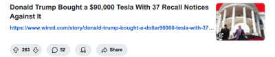 MUSK SOLD TRUMP A CRAPPY TESLA
Keywords: Big tech mobsters,Dark money payola, Rare Earth Mines, New America Foundation Corruption, Obama, Obama Campaign Finance, Obama FEC violations, Palo Alto Mafia, Paypal Mafia, Pelosi Corruption, Political bribes, Political Insider,  Eric Schmidt Sex Penthou