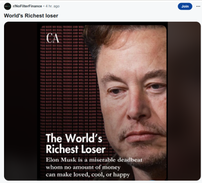 Scumbag Elon Musk 8
Keywords: Big tech mobsters,Dark money payola, Rare Earth Mines, New America Foundation Corruption, Obama, Obama Campaign Finance, Obama FEC violations, Palo Alto Mafia, Paypal Mafia, Pelosi Corruption, Political bribes, Political Insider,  Eric Schmidt Sex Penthou