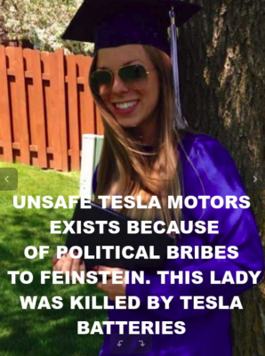 TESLA-CAR-SAFETY-DEFECTS-KILL-MANY-INNOCENTS2-Elon-Musk-Corruption-And-Crappy-Engineering-Make-Tesla-Cars-So-Unsafe-_v1
Keywords: Big tech mobsters,Dark money payola, Rare Earth Mines, New America Foundation Corruption, Obama, Obama Campaign Finance, Obama FEC violations, Palo Alto Mafia, Paypal Mafia, Pelosi Corruption, Political bribes, Political Insider,  Eric Schmidt Sex Penthou