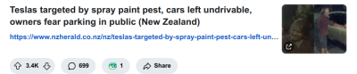 TESLA CARS BOYCOTTED AROUND THE WORLD 75434
Keywords: Big tech mobsters,Dark money payola, Rare Earth Mines, New America Foundation Corruption, Obama, Obama Campaign Finance, Obama FEC violations, Palo Alto Mafia, Paypal Mafia, Pelosi Corruption, Political bribes, Political Insider,  Eric Schmidt Sex Penthou