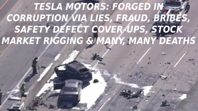 TESLA DEATH 6669
Keywords: Big tech mobsters,Dark money payola, Rare Earth Mines, New America Foundation Corruption, Obama, Obama Campaign Finance, Obama FEC violations, Palo Alto Mafia, Paypal Mafia, Pelosi Corruption, Political bribes, Political Insider,  Eric Schmidt Sex Penthou
