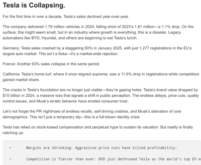 TESLA IS A FAILURE OF A COMPANY 234
Keywords: Big tech mobsters,Dark money payola, Rare Earth Mines, New America Foundation Corruption, Obama, Obama Campaign Finance, Obama FEC violations, Palo Alto Mafia, Paypal Mafia, Pelosi Corruption, Political bribes, Political Insider,  Eric Schmidt Sex Penthou
