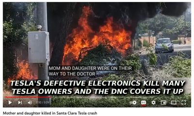 TESLA KILLS OWNERS xxx
Keywords: Big tech mobsters,Dark money payola, Rare Earth Mines, New America Foundation Corruption, Obama, Obama Campaign Finance, Obama FEC violations, Palo Alto Mafia, Paypal Mafia, Pelosi Corruption, Political bribes, Political Insider,  Eric Schmidt Sex Penthou