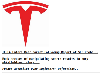 TESLA LIED TO EVERYONE - MUSK
Keywords: Big tech mobsters,Dark money payola, Rare Earth Mines, New America Foundation Corruption, Obama, Obama Campaign Finance, Obama FEC violations, Palo Alto Mafia, Paypal Mafia, Pelosi Corruption, Political bribes, Political Insider,  Eric Schmidt Sex Penthou