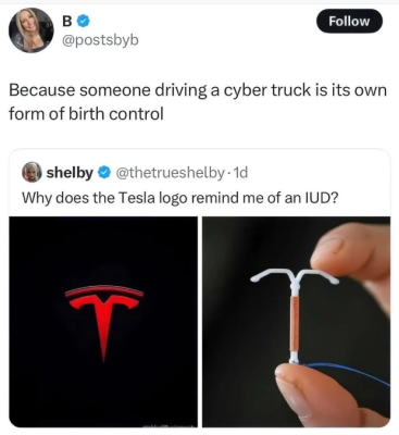 TESLA LOGO IS AN IUD
Keywords: Big tech mobsters,Dark money payola, Rare Earth Mines, New America Foundation Corruption, Obama, Obama Campaign Finance, Obama FEC violations, Palo Alto Mafia, Paypal Mafia, Pelosi Corruption, Political bribes, Political Insider,  Eric Schmidt Sex Penthou