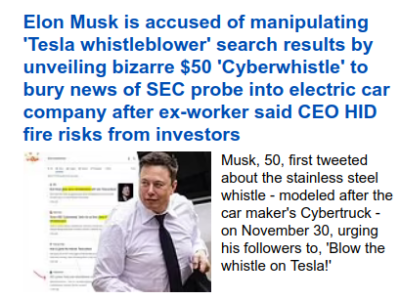 TESLA SCAMMER MUSK LIAR  776 - MUSK
Keywords: Big tech mobsters,Dark money payola, Rare Earth Mines, New America Foundation Corruption, Obama, Obama Campaign Finance, Obama FEC violations, Palo Alto Mafia, Paypal Mafia, Pelosi Corruption, Political bribes, Political Insider,  Eric Schmidt Sex Penthou