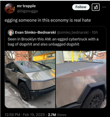 TESLA WANK MOBILE CRAP TANK
Keywords: Big tech mobsters,Dark money payola, Rare Earth Mines, New America Foundation Corruption, Obama, Obama Campaign Finance, Obama FEC violations, Palo Alto Mafia, Paypal Mafia, Pelosi Corruption, Political bribes, Political Insider,  Eric Schmidt Sex Penthou