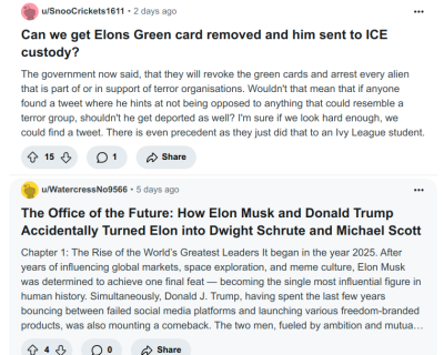 THE UTTER ASSHOLISM OF ELON MUSK
Keywords: Big tech mobsters,Dark money payola, Rare Earth Mines, New America Foundation Corruption, Obama, Obama Campaign Finance, Obama FEC violations, Palo Alto Mafia, Paypal Mafia, Pelosi Corruption, Political bribes, Political Insider,  Eric Schmidt Sex Penthou