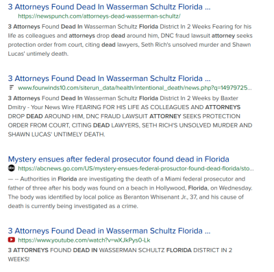 THREE-DEAD-ATTORNEYS-COVER-UP-MUSK-1
Keywords: Big tech mobsters,Dark money payola, Rare Earth Mines, New America Foundation Corruption, Obama, Obama Campaign Finance, Obama FEC violations, Palo Alto Mafia, Paypal Mafia, Pelosi Corruption, Political bribes, Political Insider,  Eric Schmidt Sex Penthou