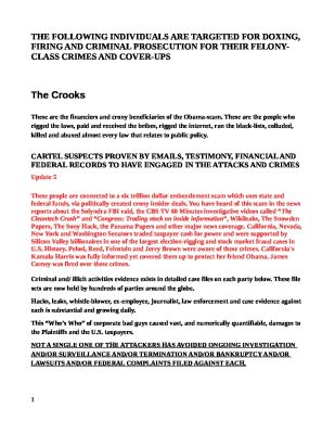 WHO-NEEDS-TO-BE-FIRED-AND-PROSECUTED-1.1-ELON-MUSK-IS-A-CROOK-AND-SCAMMER-pdf
Keywords: Big tech mobsters,Dark money payola, Rare Earth Mines, New America Foundation Corruption, Obama, Obama Campaign Finance, Obama FEC violations, Palo Alto Mafia, Paypal Mafia, Pelosi Corruption, Political bribes, Political Insider,  Eric Schmidt Sex Penthou