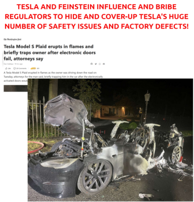 tesla-kills-owners-all-the-time.resized-1
Keywords: Big tech mobsters,Dark money payola, Rare Earth Mines, New America Foundation Corruption, Obama, Obama Campaign Finance, Obama FEC violations, Palo Alto Mafia, Paypal Mafia, Pelosi Corruption, Political bribes, Political Insider,  Eric Schmidt Sex Penthou