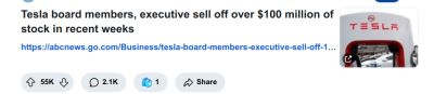 tesla bosses sell off their stock i7ui
Keywords: Big tech mobsters,Dark money payola, Rare Earth Mines, New America Foundation Corruption, Obama, Obama Campaign Finance, Obama FEC violations, Palo Alto Mafia, Paypal Mafia, Pelosi Corruption, Political bribes, Political Insider,  Eric Schmidt Sex Penthou