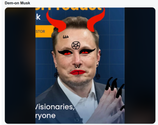 Filename=DEMON_MUSK_ELON_LICKS_SATANS_ASSHOLE.png
Filesize=426KiB
Dimensions=918x725
Date added=Sep 23, 2026 DEMON_MUSK_ELON_LICKS_SATANS_ASSHOLE.png
