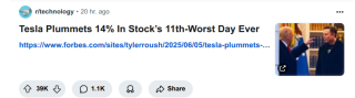 Filename=TESLA_STOCK_CRASH_HUGE_987.png
Filesize=71KiB
Dimensions=823x229
Date added=Sep 23, 2026 TESLA_STOCK_CRASH_HUGE_987.png